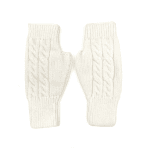 Diana & Co - Ръкавици без пръсти с блесяща нишка - бели