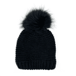 Diana & Co - Зимна шапка с помпон - черна