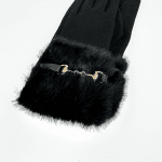 Diana & Co - Красиви меки ръкавици - черни