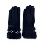 Diana & Co - Дамски меки ръкавици - тъмно сини