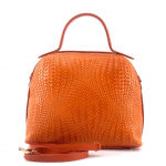 Луксозна чанта от естествена кожа Aurelia - оранжева