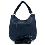 Голяма дамска чанта тип торба - синя 