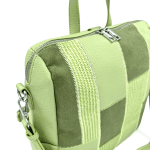 2 в 1 - Раница и чанта с елементи от набук - зелена