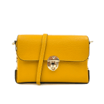 Дамска чанта от естествена кожа Antoanella - жълта