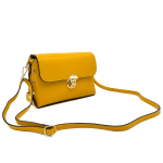 Дамска чанта от естествена кожа Antoanella - жълта