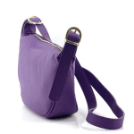 Чанта за през рамо от естествена кожа Malika - светло лилава