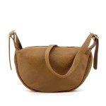 Чанта за през рамо от естествена кожа Malika - керемидено кафява