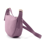 Чанта за през рамо от естествена кожа Malika - тъмно лилава