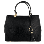 Дамска  чанта от естествена кожа Alika - черна