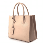 Елегантна чанта от естествена кожа Bianca - керемидено кафява 