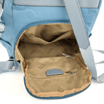 2 в 1 - Водоустойчива раница и чанта със секретно закопчаване - светло синя