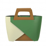 Дамска чанта от естествена кожа Gida - зелена
