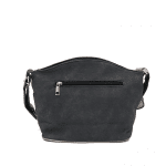 Чанта за през рамо с много джобчета - черно/сиво