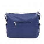 Чанта за през рамо с 2 отделения и много джобчета - светло синя