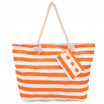Голяма плажна чанта - оранжева