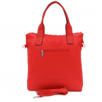 Дамска чанта тип торба - червена