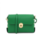 Дамска чанта от естествена кожа Antoanella - зелена