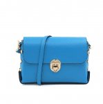 Дамска чанта от естествена кожа Antoanella - светло синя 