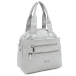 Дамска чанта с 2 отделения и много джобове  - бяла