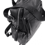 2 в 1 - Раница и чанта със секретно закопчаване - сребриста 