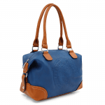 Дамска чанта Flora - тъмно синя