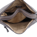 Чанта за през рамо с 2 големи отделения - бежова