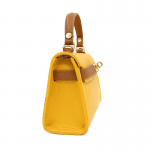 Чанта за през рамо от естествена кожа Alexandra - горчица