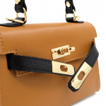 Чанта за през рамо от естествена кожа Alexandra - керемидено кафява