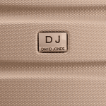 David Jones - Среден куфар с подвижни колелца - светло кафяв