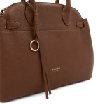 Дамска чанта Lenora - керемидено кафява