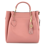 Дамска чанта от естествена кожа Chloe - пепел от рози