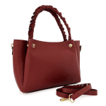 Дамска чанта от естествена кожа Aversa - червена