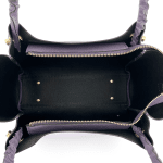Дамска чанта от естествена кожа Aversa - лилава 
