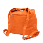 2 в 1 - Голяма чанта и раница - оранжева