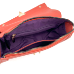 Dianna & Co - Дамска чанта за през рамо с 2 дръжки - оранжева