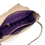 Dianna & Co - Дамска чанта за през рамо с 2 дръжки - тъмна фуксия