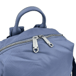 2 в 1 - Раница и чанта с омекотени дръжки - светло синя