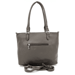 Удобна дамска чанта - сива 