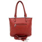 Удобна дамска чанта - червена 