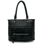 Удобна дамска чанта - черна 