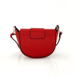 Чанта за през рамо от естествена кожа Leandra - червена