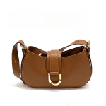 Чанта за през рамо от естествена кожа Amadea - керемидено кафява