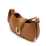 Чанта за през рамо от естествена кожа Amadea - бежова