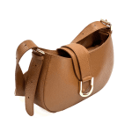 Чанта за през рамо от естествена кожа Amadea - лилава
