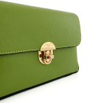 Дамска чанта за през рамо  от естествена кожа Antoanella - зелена 