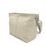 Дамска чантa за през рамо от естествена кожа - бяла