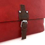 Дамска чанта за през рамо с детайли - светло кафява 