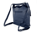 2 в 1 - Голяма чанта и раница подходяща за ежедневието - тъмно синя 