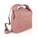 2 в 1 - Голяма чанта и раница подходяща за ежедневието - розова