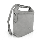 2 в 1 - Голяма чанта и раница подходяща за ежедневието - сива